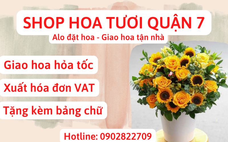 Shop hoa khai trương quận 7 TPHCM